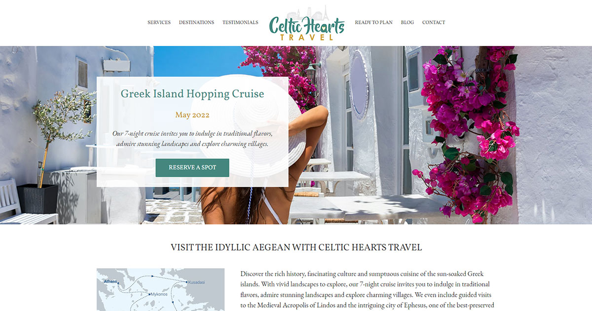 Celtic Hearts Travel Website