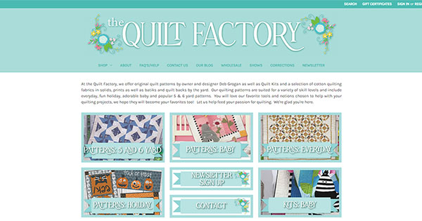 The Quilt Factory Website